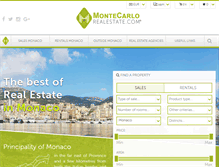 Tablet Screenshot of montecarlo-realestate.com